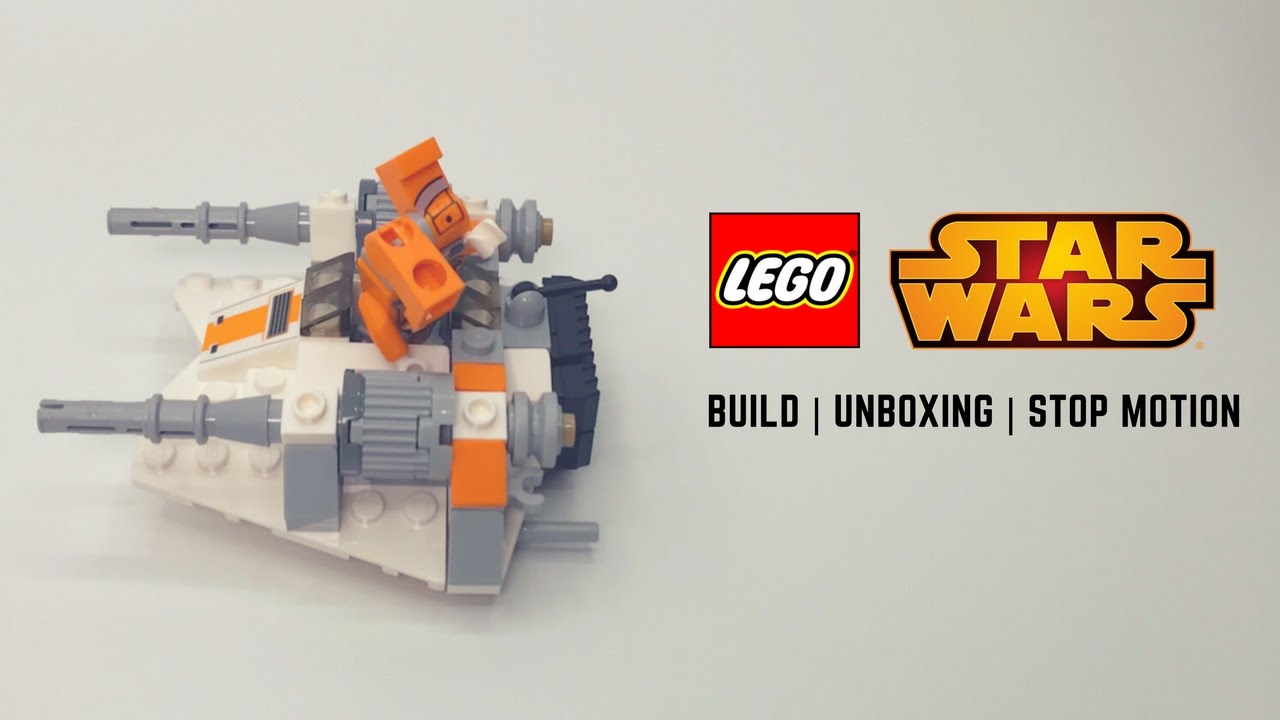 Creative LEGO Speed Build - Star Wars Microfighters Snowspeeder #75074 - Speed build & Stop Motion