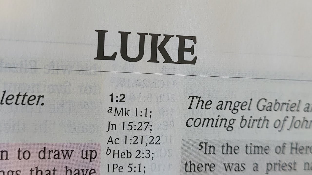 Luke 1-8, NIV, 25.10