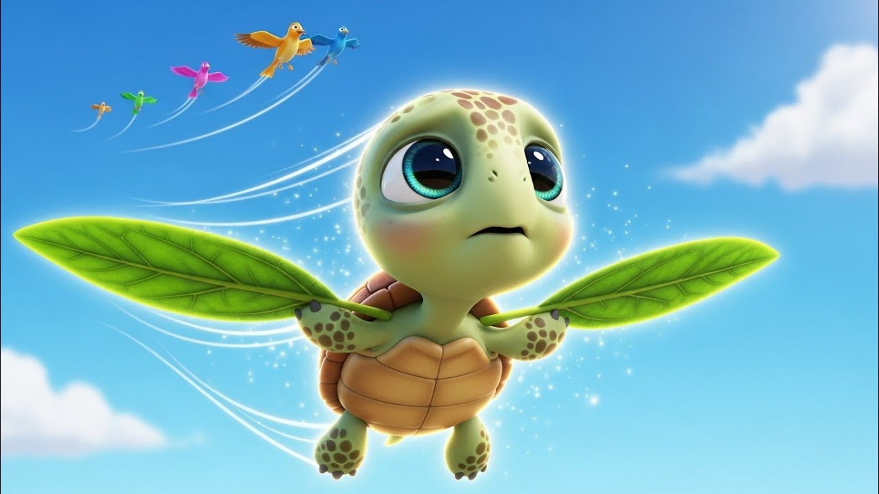 The Turtle Who Wanted to Fly #kidsstories #learningvideos #moralstories 