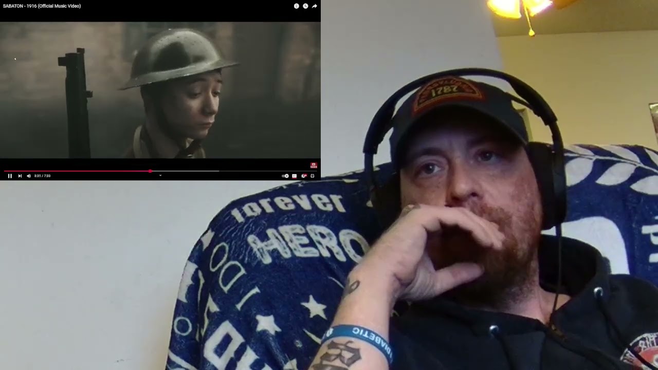 sabaton - 1916 (official video)(reaction) first time listen