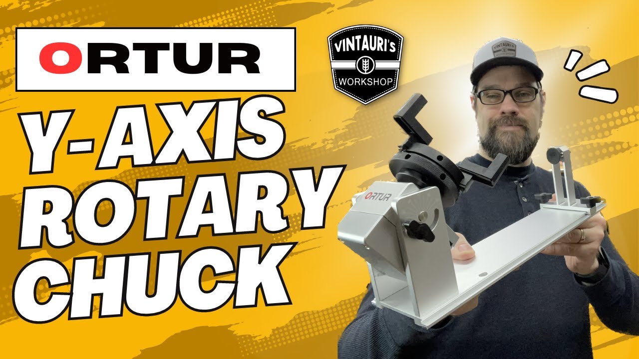 Поворотный патрон Ortur Y Axis — мы гравируем любые круглые предметы необычной формы!