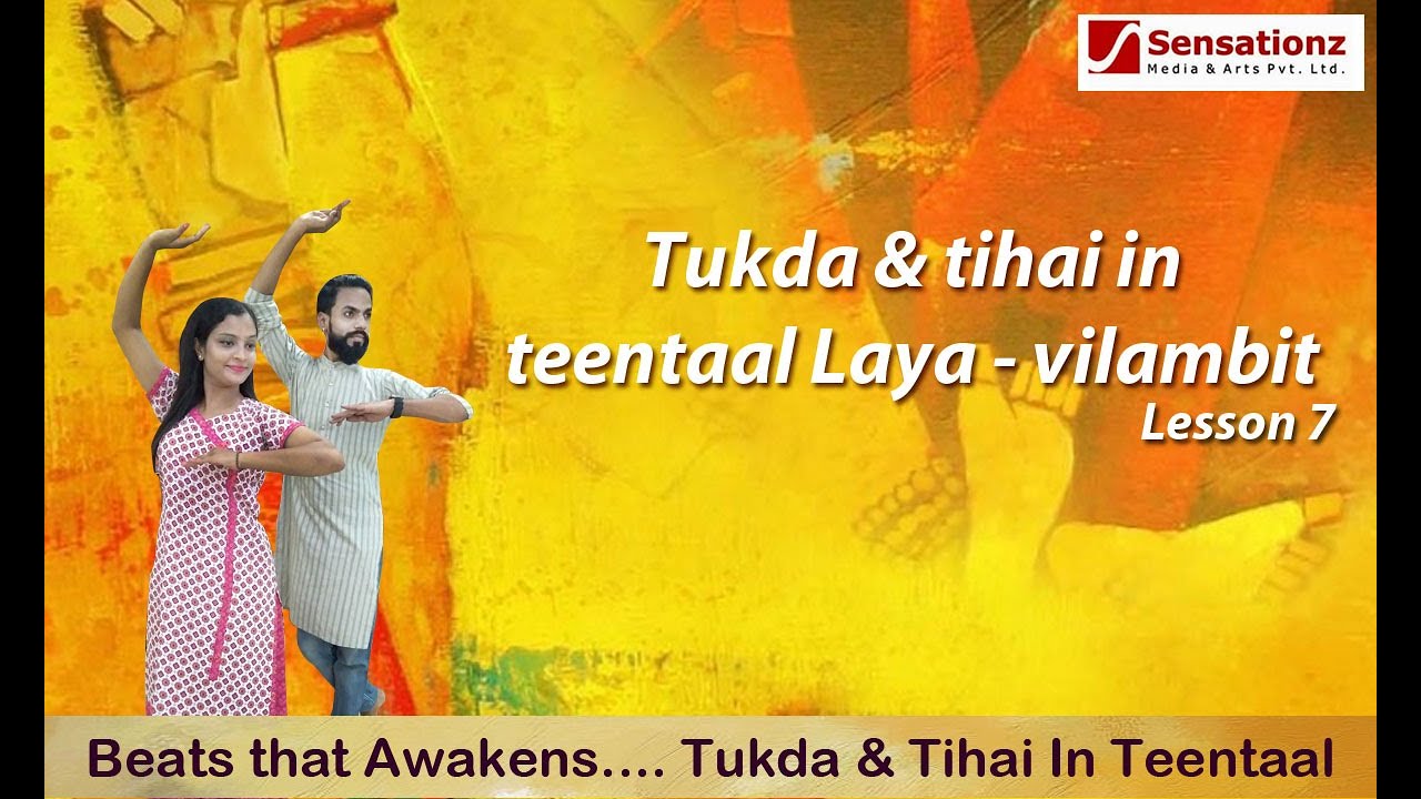 Tukda & Tihaai in teentaal  laya vilambit step by step 7 | Learn Kathak by Madhuri