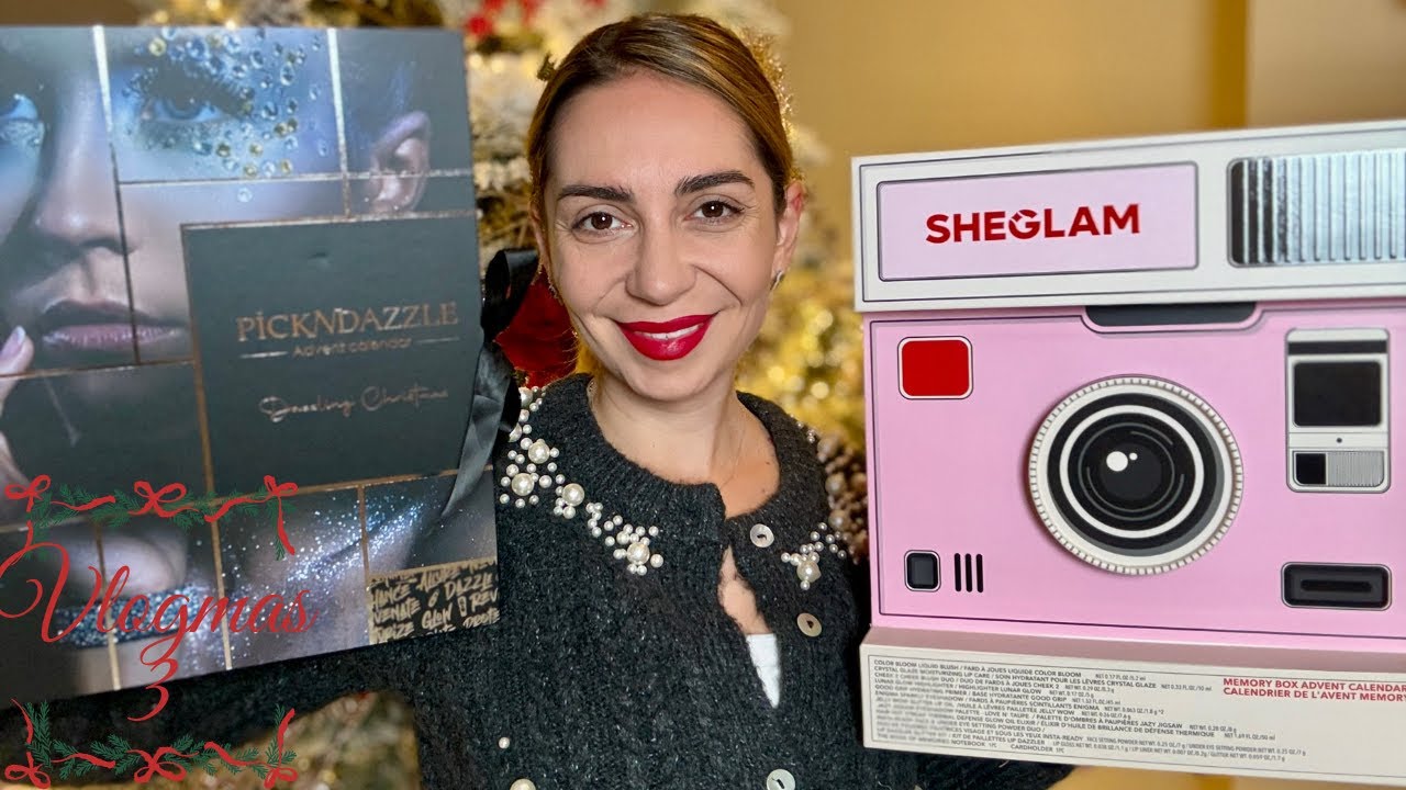 VLOGMAS 3 | Unboxing calendare advent SHEGLAM (Shein) & PICKNDAZZLE