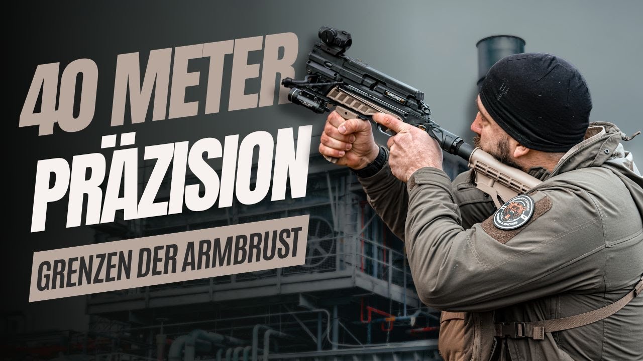 EQUIPMENT-CHECK #05 | Repetierarmbrust von STEAMBOW | 55 lbs | Übungspfeile | Treffer auf 40m?