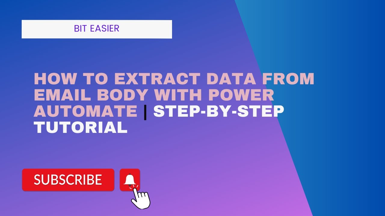 How to Extract Data from Email Body with Power Automate | Step-by-Step Tutorial