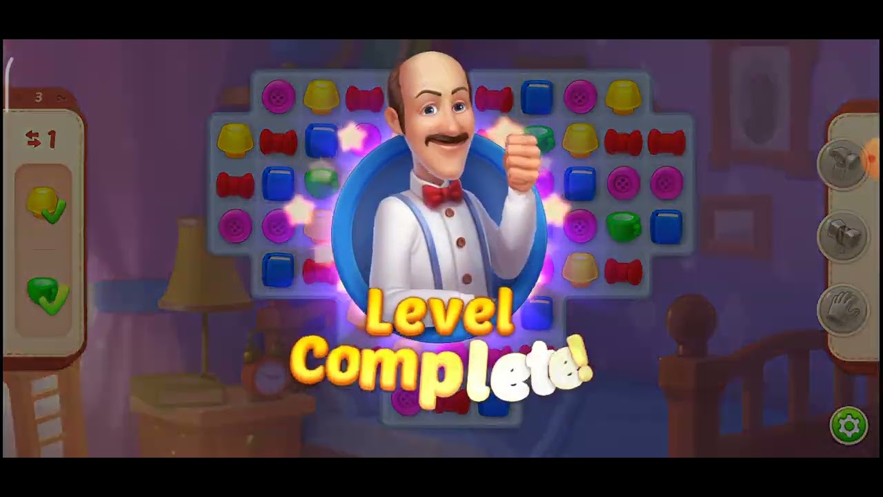 Homescapes gameplay.  Infinity 180. mobile  gameplay