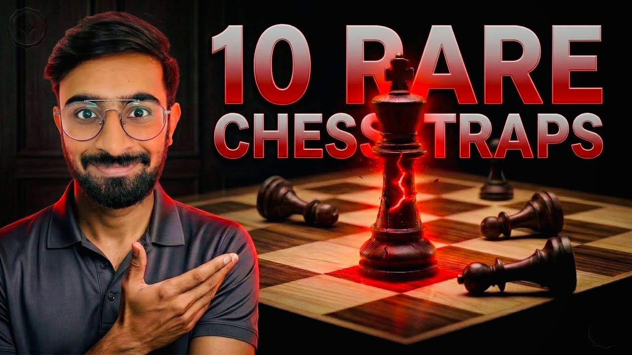 10 Rare Chess Opening Traps that even 2000 elo Players Fall for | Chess Tricks and traps in Hindi