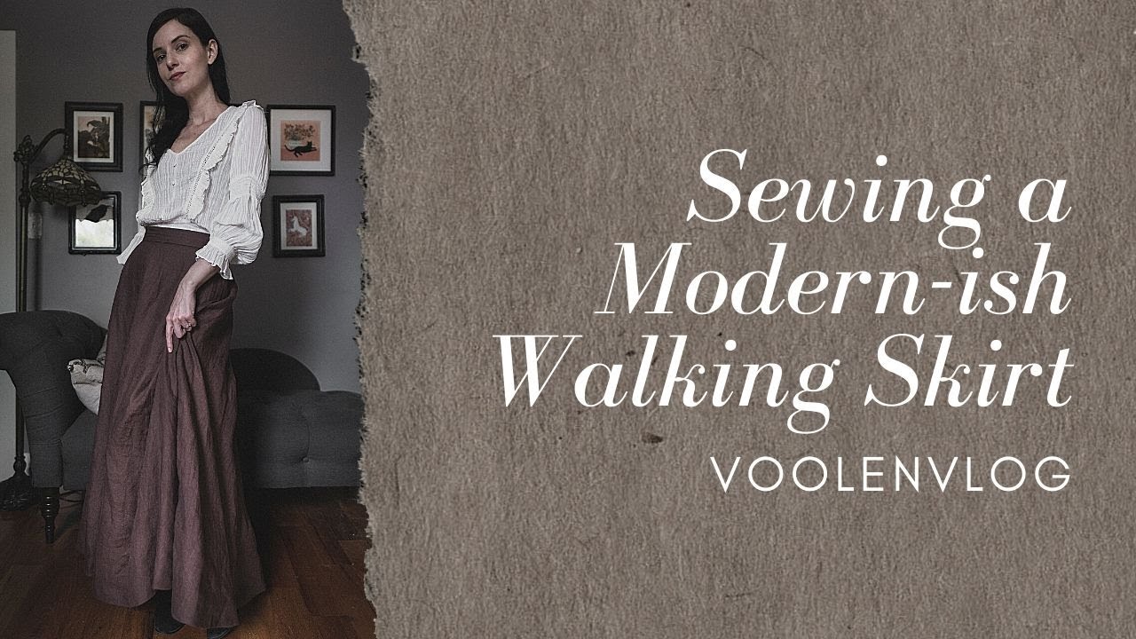 VoolenVLOG: Шьем современную юбку для ходьбы