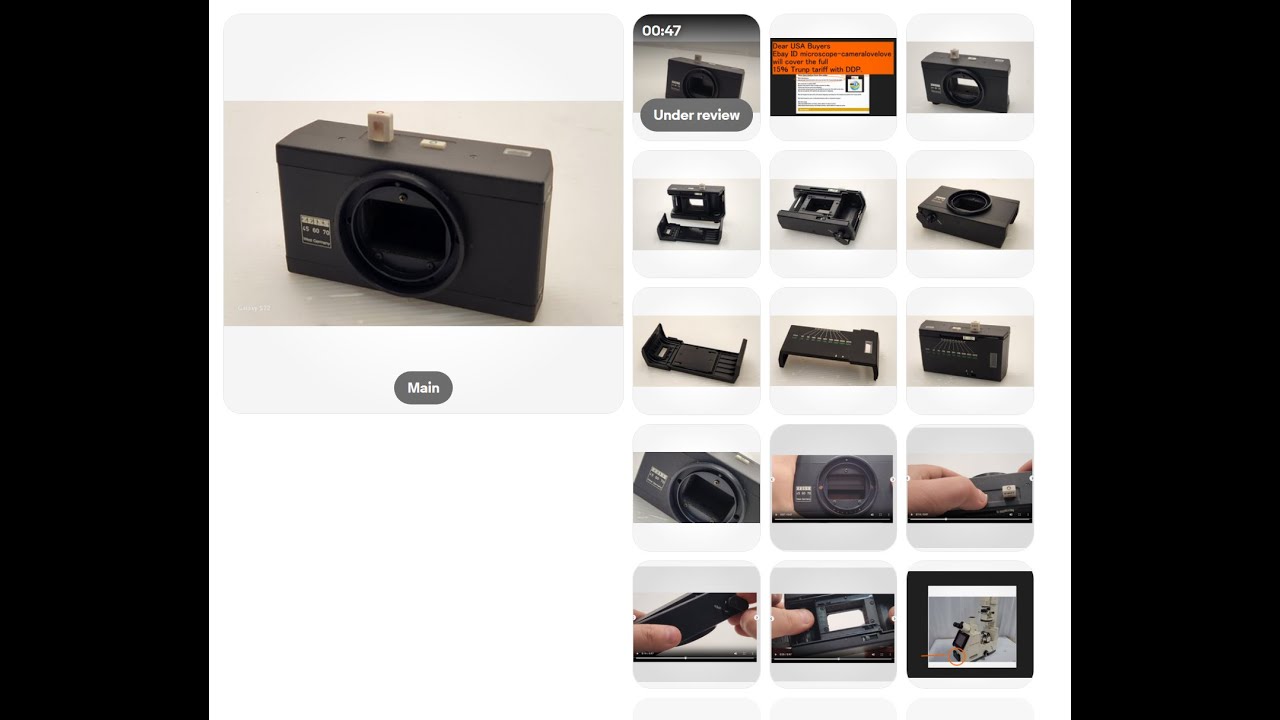 *For Parts* Carl Zeiss Film Camera 456070 made in west Germany 33953