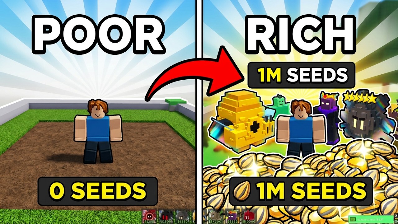 HOW TO BECOME A SEED MILLIONAIRE | Garden Tower Defense