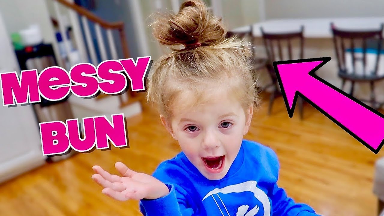 EASY TODDLER MESSY BUN TUTORIAL!