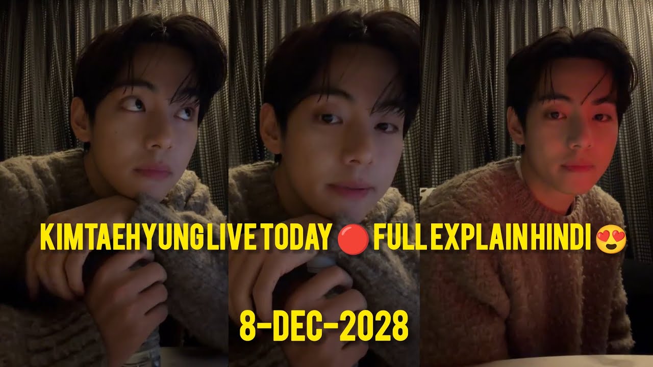 Kimtaehyung live 🔴 wevers explain in hindi 8-dec-2025 bts v live weavers 
