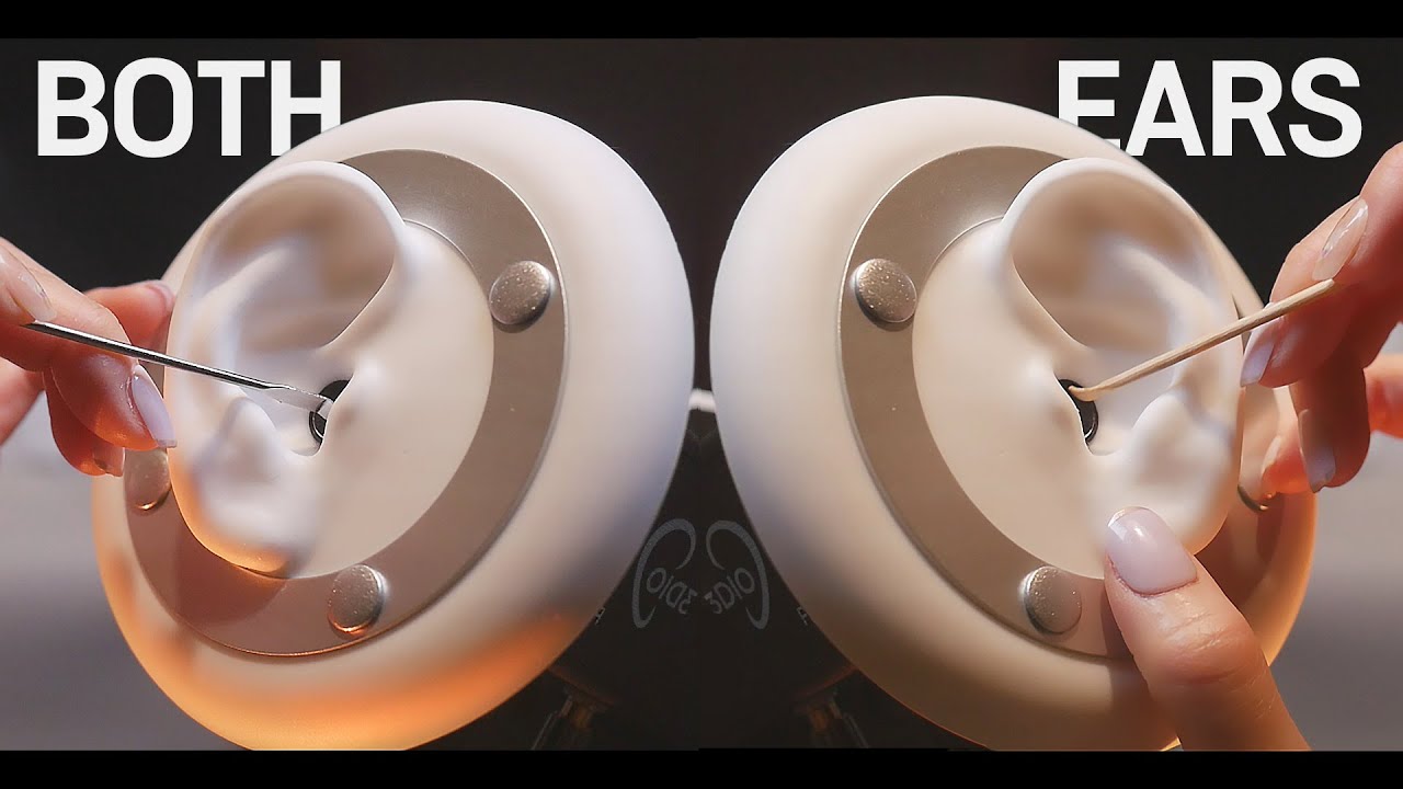 [ASMR] BOTH EARS / Ear Cleaning & Earflap Cleaning (No Talking)