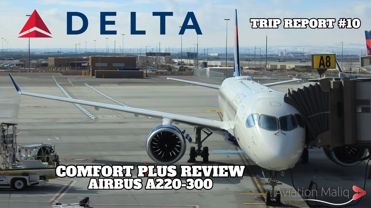 Trip Report #10 | Delta Airlines - A220-300 - Houston(IAH) to Salt Lake(SLC) | Comfort Plus Review