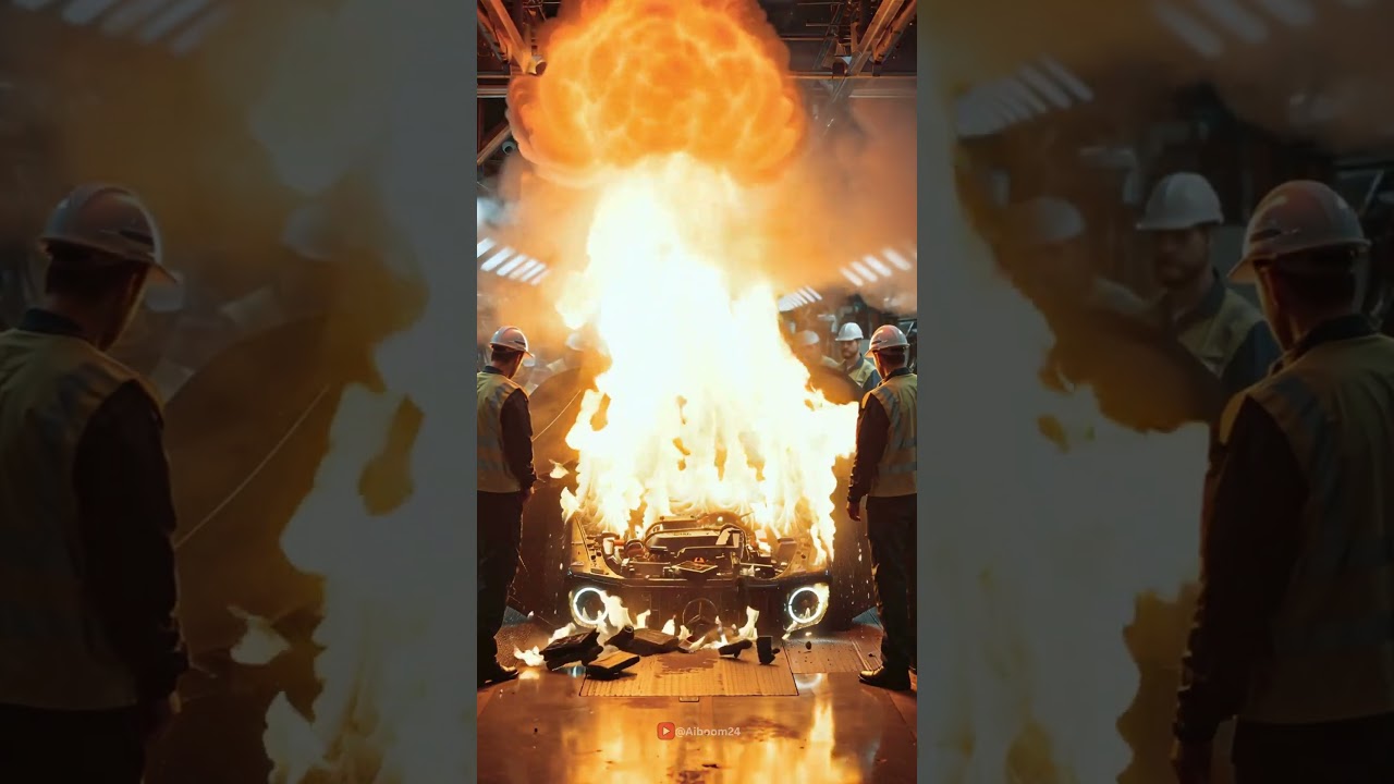 Mercedes G Class Engine Explodes on Production Line – Engineers Flee the Blast! 💥🏃‍♂️