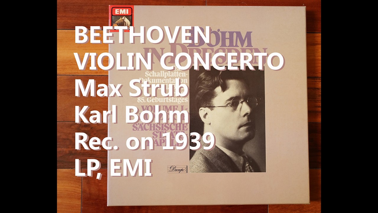 Beethoven Violin Concerto Strub /Bohm 1939