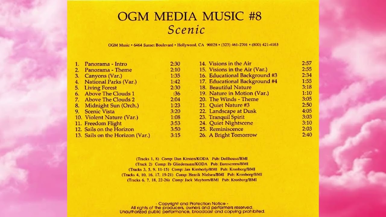 OGM Media Music #8 - PRO MED #8 - Scenic