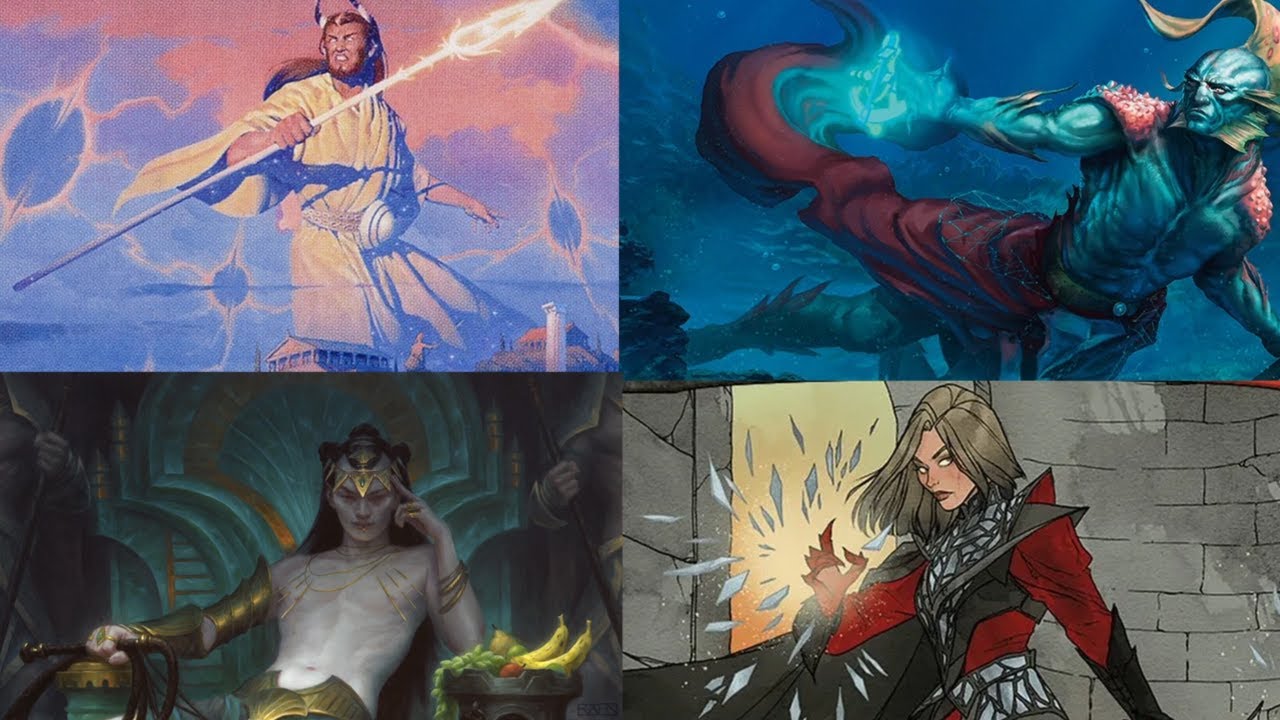 Spelltable cEDH game with Heliod, Semi-Blue, Rowan, and Tasigur!