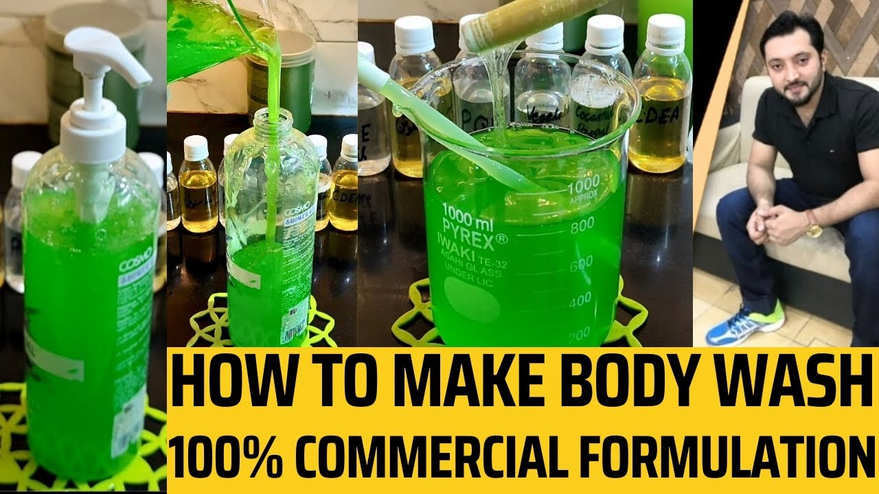 How to make body wash | How to make shower gel | Body Wash commercial formulation | DIY body wash .