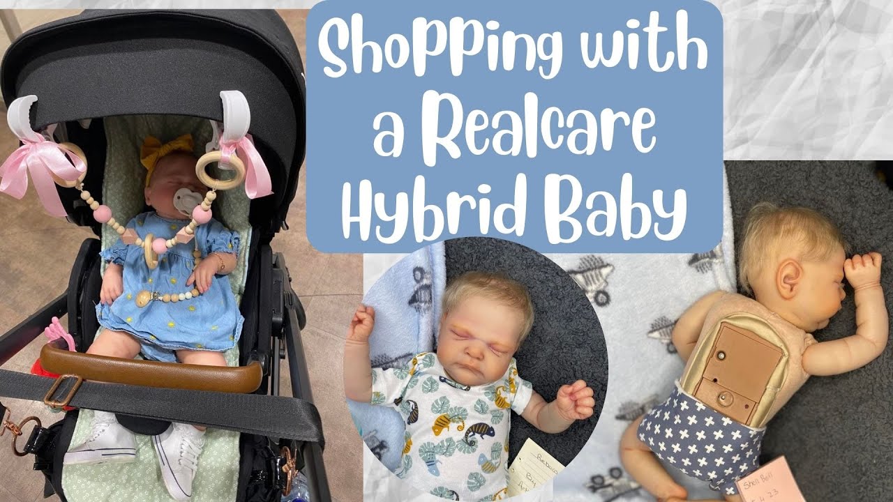 Покупки с гибридным Realcare Reborn Baby и друзьями.