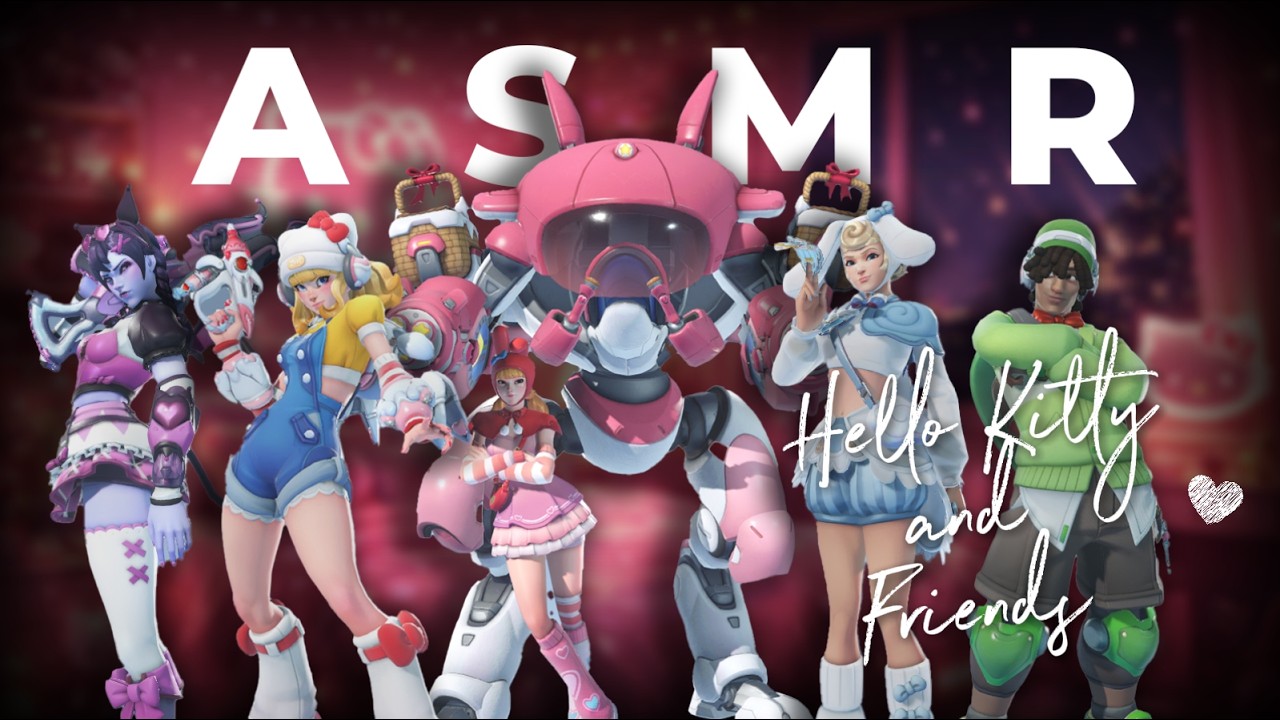 ♡︎ Overwatch ASMR ♡ Hello Kitty and Friends ♡︎ QP ♡︎ (Mouth Sounds, Whispering, Keyboard, Mouse)