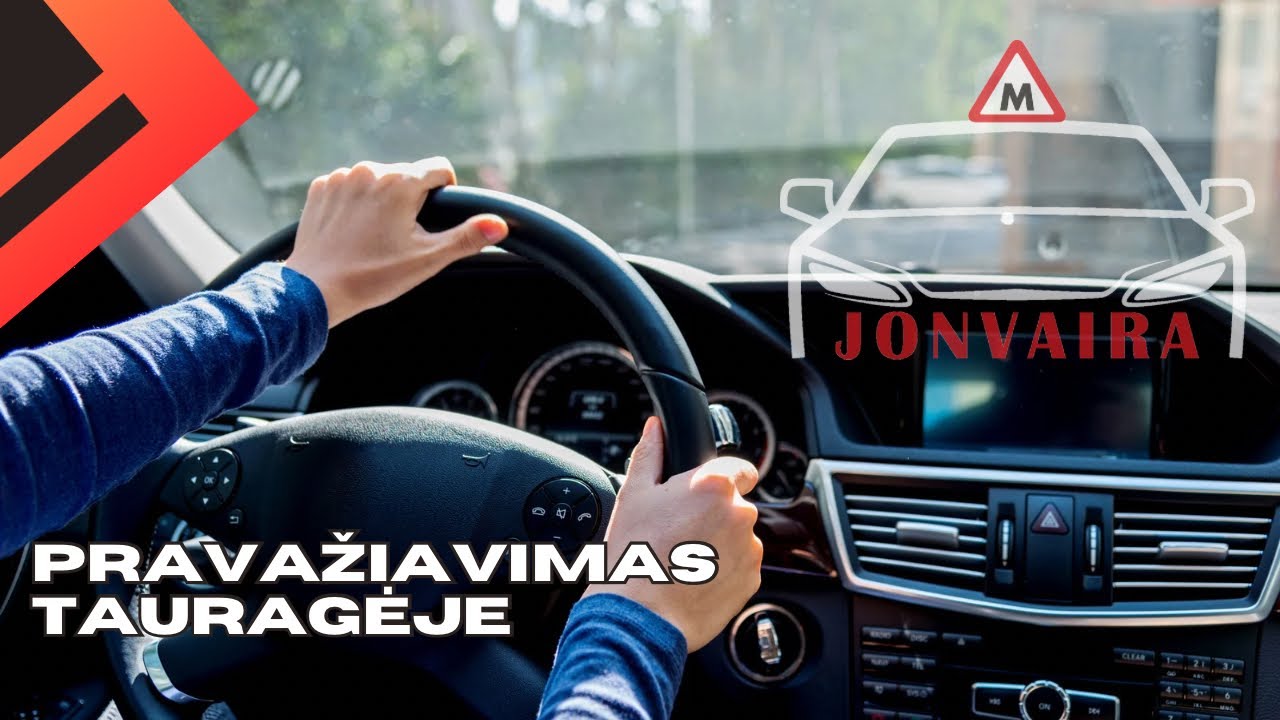 Pravažiavimas Tauragėje. 2024.04.23. Regitros egzaminas.