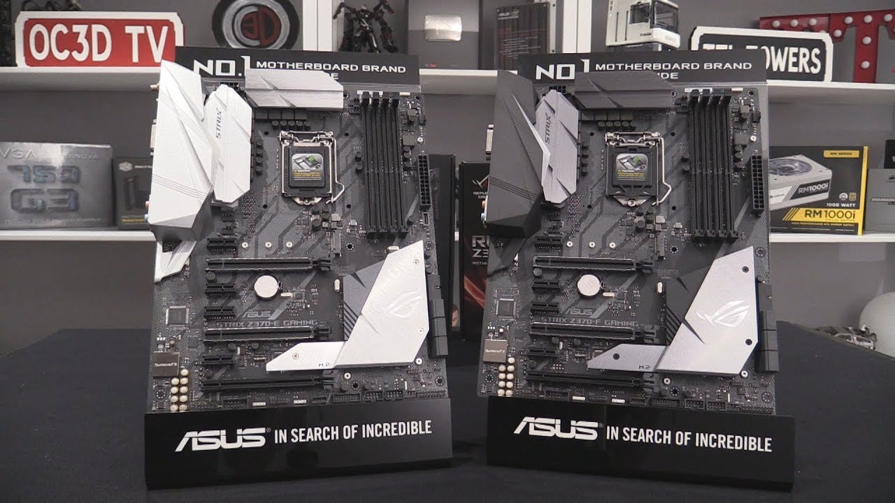 Asus ROG Strix Z370 E and Z370 F Preview and Comparison