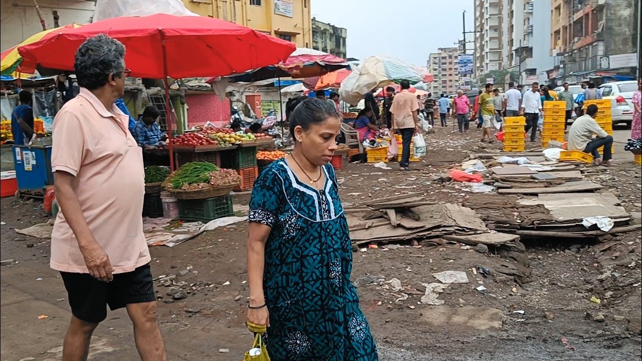 ठाणे का दिवा शहर में बाजार, सड़क, रास्ते, घर, बिल्डिंग देखे हैं ll Thane Diva Walking Tour