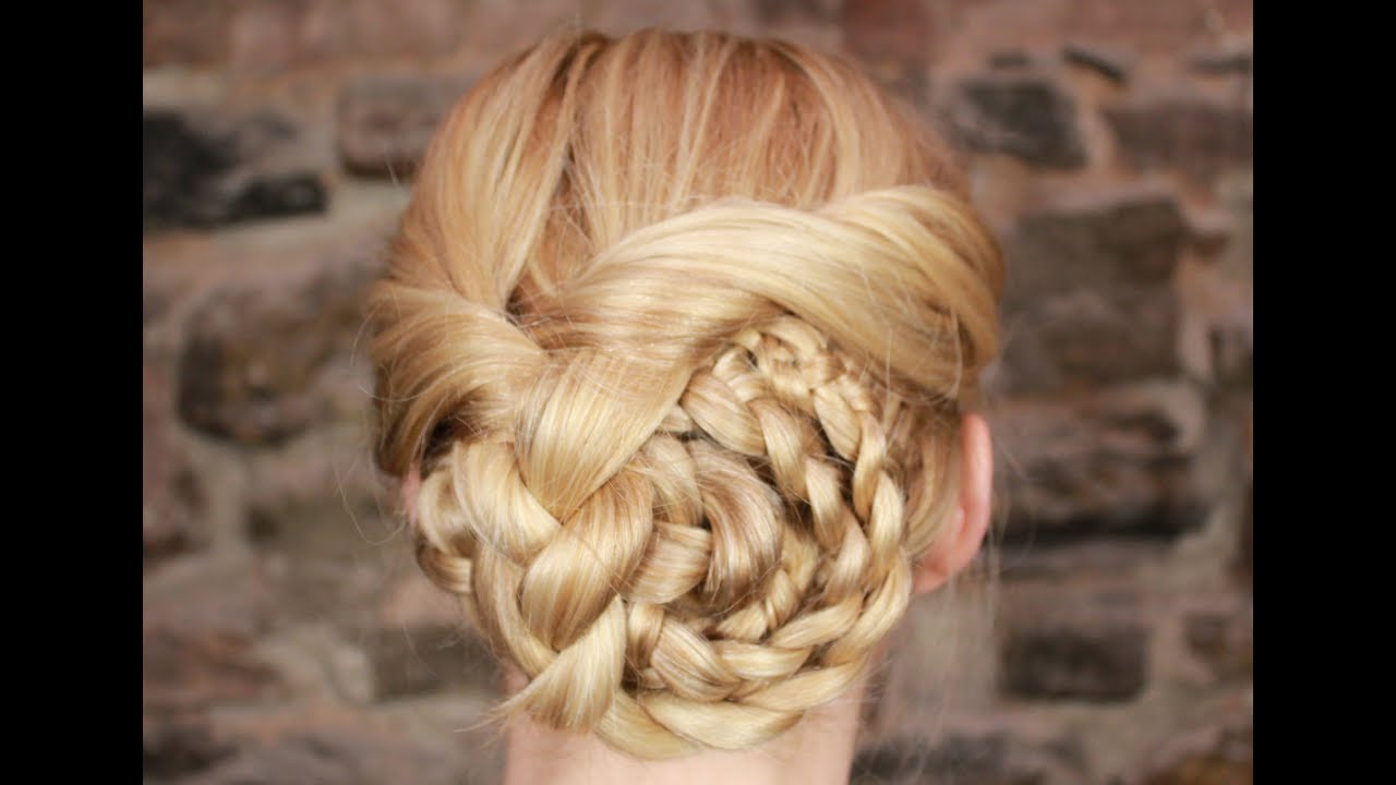 Easy Braided Updo Hairstyle