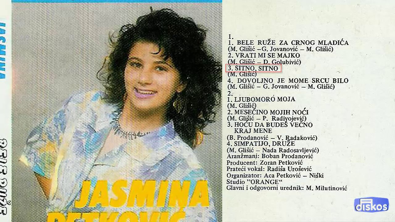Jasmina Petkovic - Sitno, sitno - (Audio 1991)