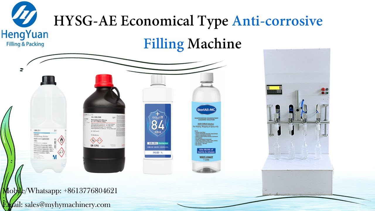 HYSG-AE Economical Type Anti-corrosive Filling Machine Semi Automatic
