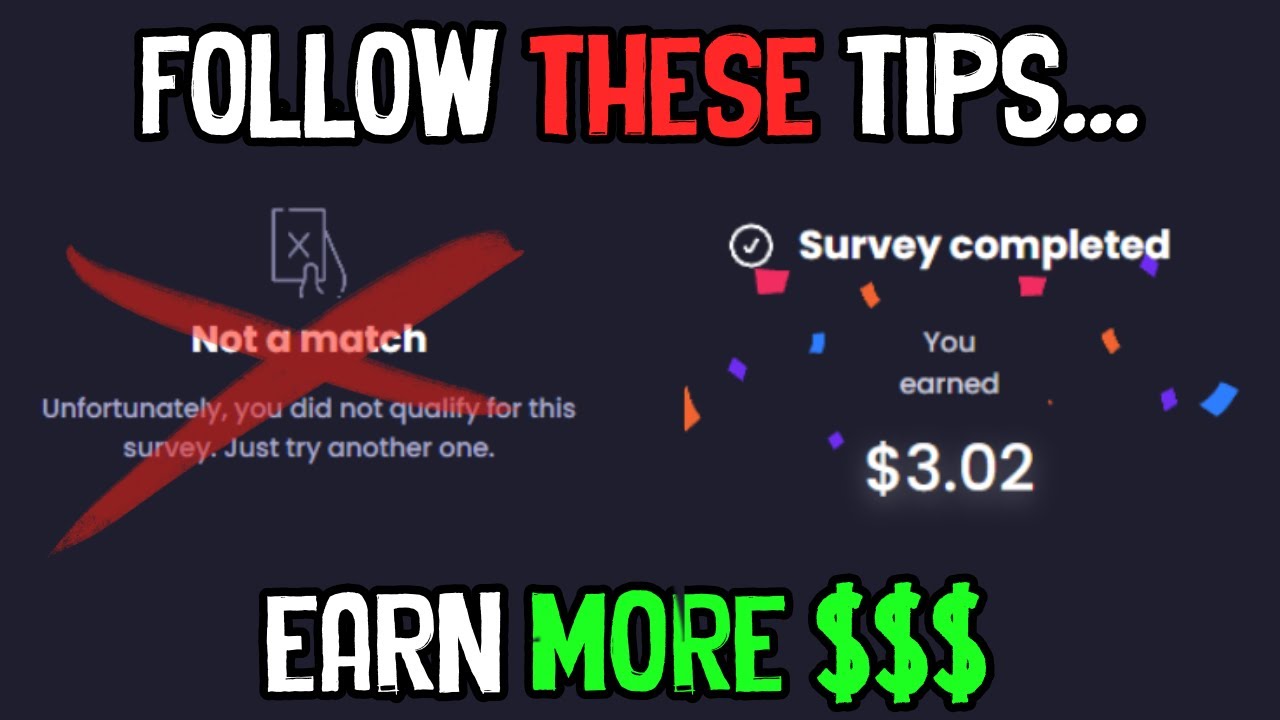 How To Qualify for More Surveys Online (increase earnings)