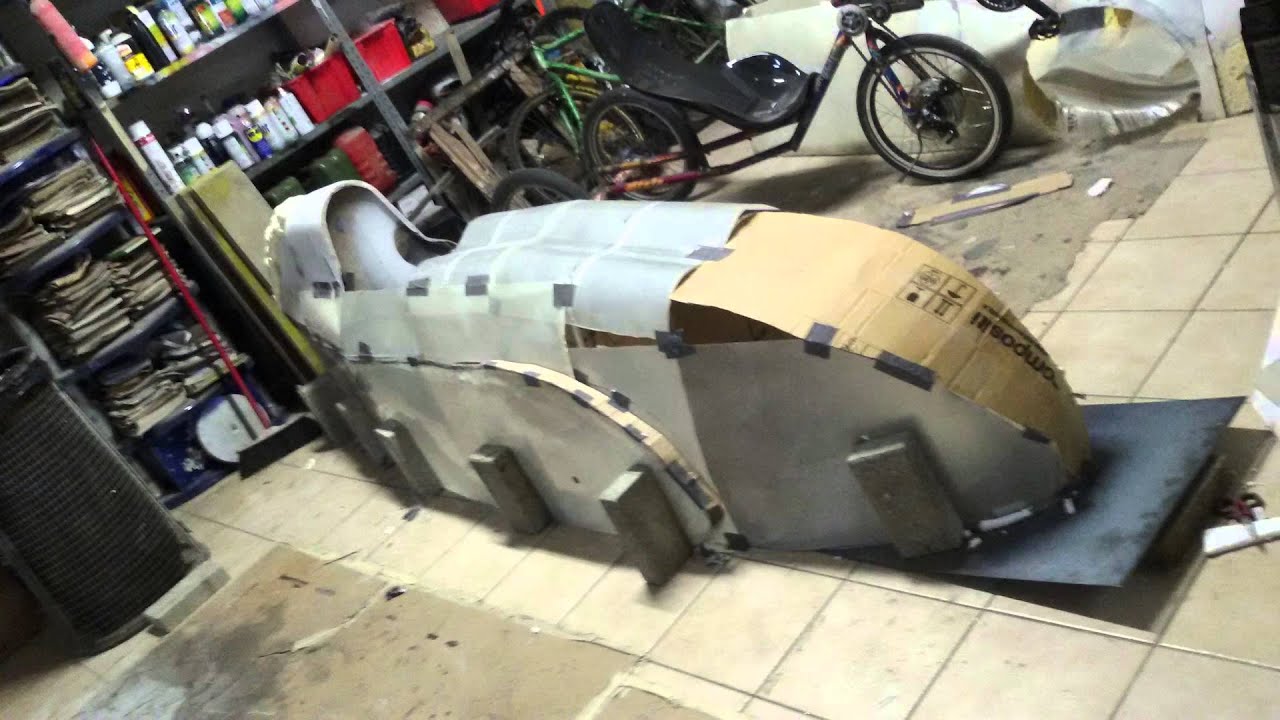 Recumbent bike for dummies, Velomobile Aer1s - 3.a parte: la carenatura