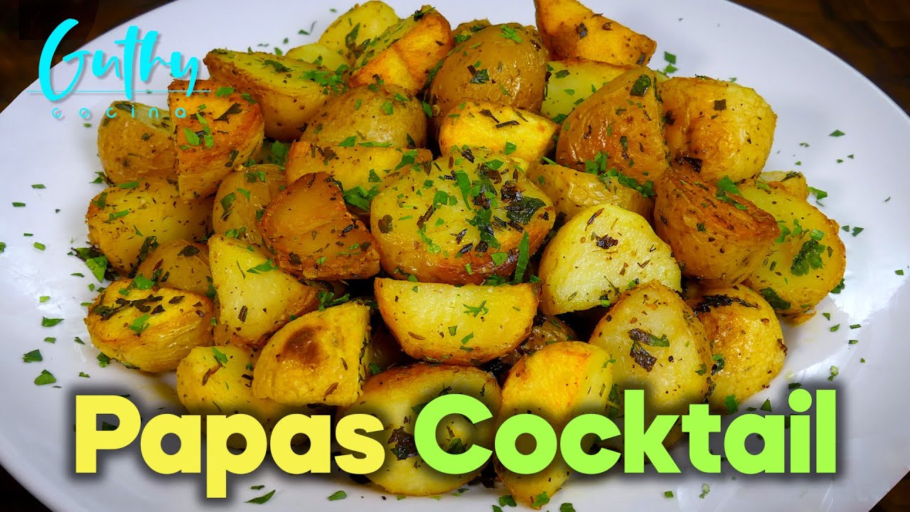 Papas Cocktail a las finas hierbas | Receta F&aacute;cil y S&uacute;per Sabrosa | Qu&eacute; Sabroso