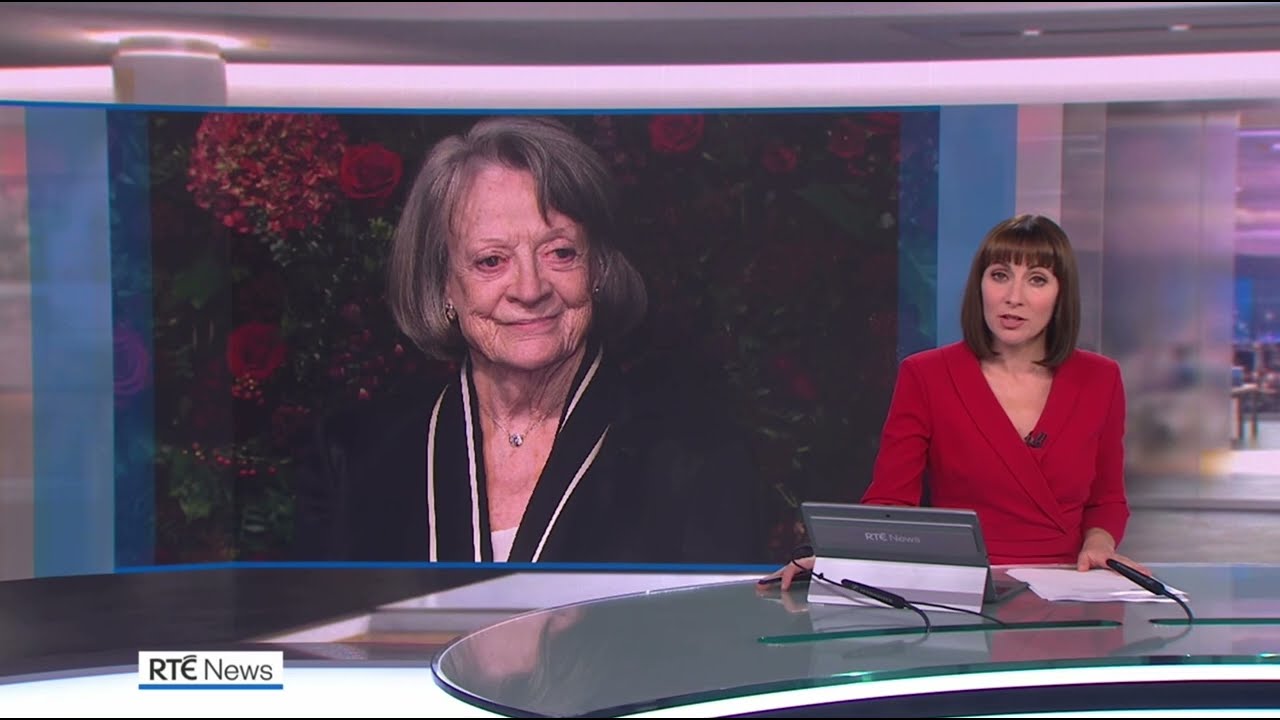 Maggie Smith's death reported on RTÉ News (27th September 2024)