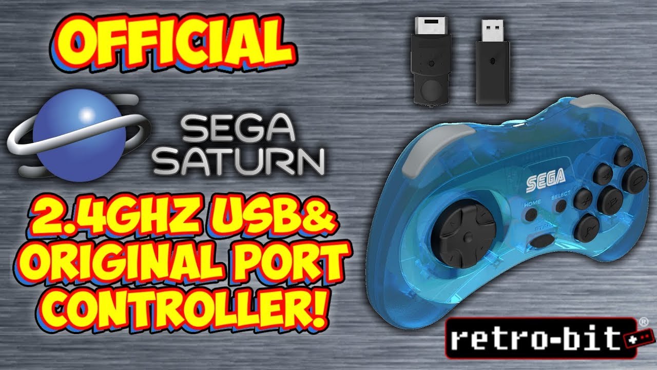 Official Wireless Sega Saturn 2.4ghz Controller! Genesis Mini & Original Console Compatible!