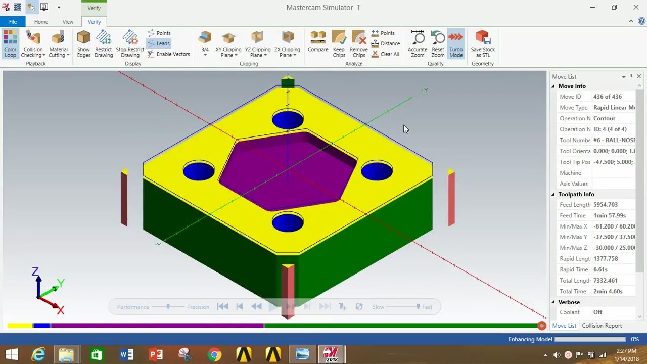 MILLING OPERATIONS IN MASTERCAM 2020 ||Milling operations in MASTERCAM 2019 in Hindi.