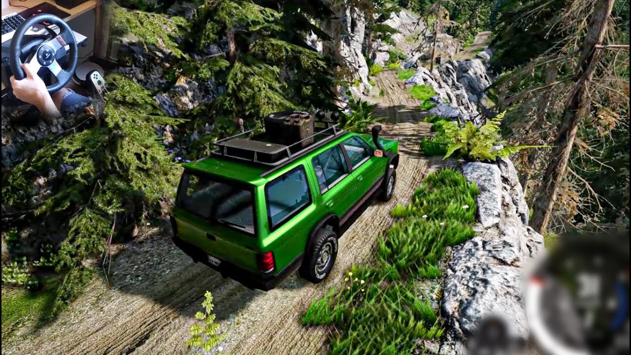 Off Road nas pedras (Direção Realista com logitech G27) - Beamng Drive