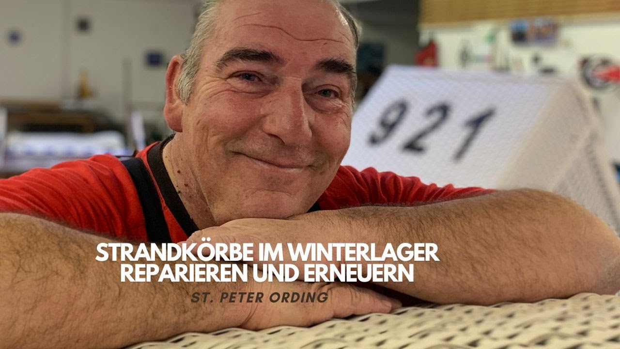 Strandkörbe: Reparatur in der Winterpause
