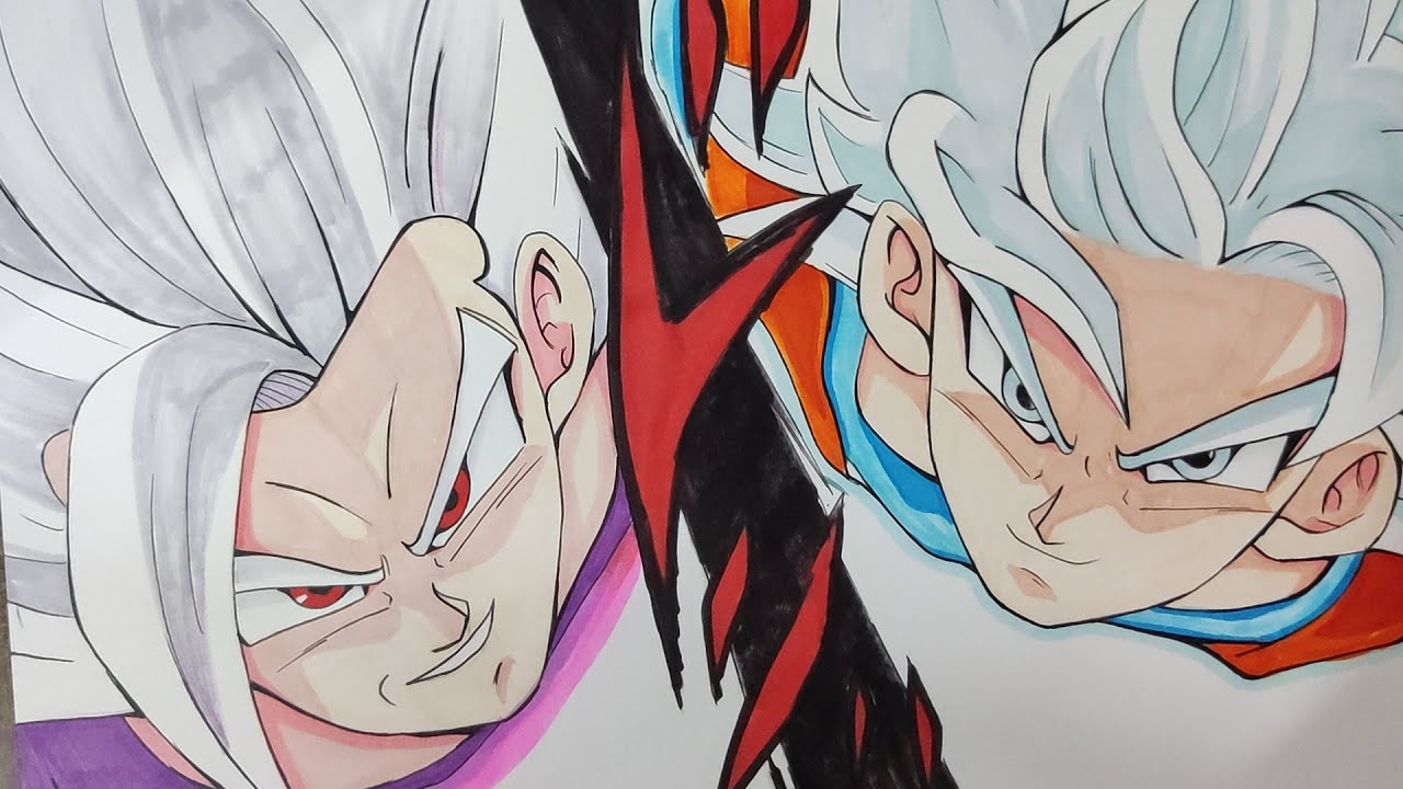 Drawing UI Goku and Beast Gohan