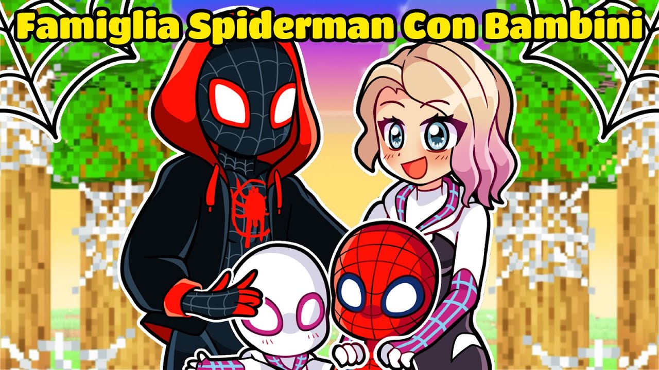 La FAMIGLIA Di SPIDERMAN Con BAMBINI Su Minecraft!