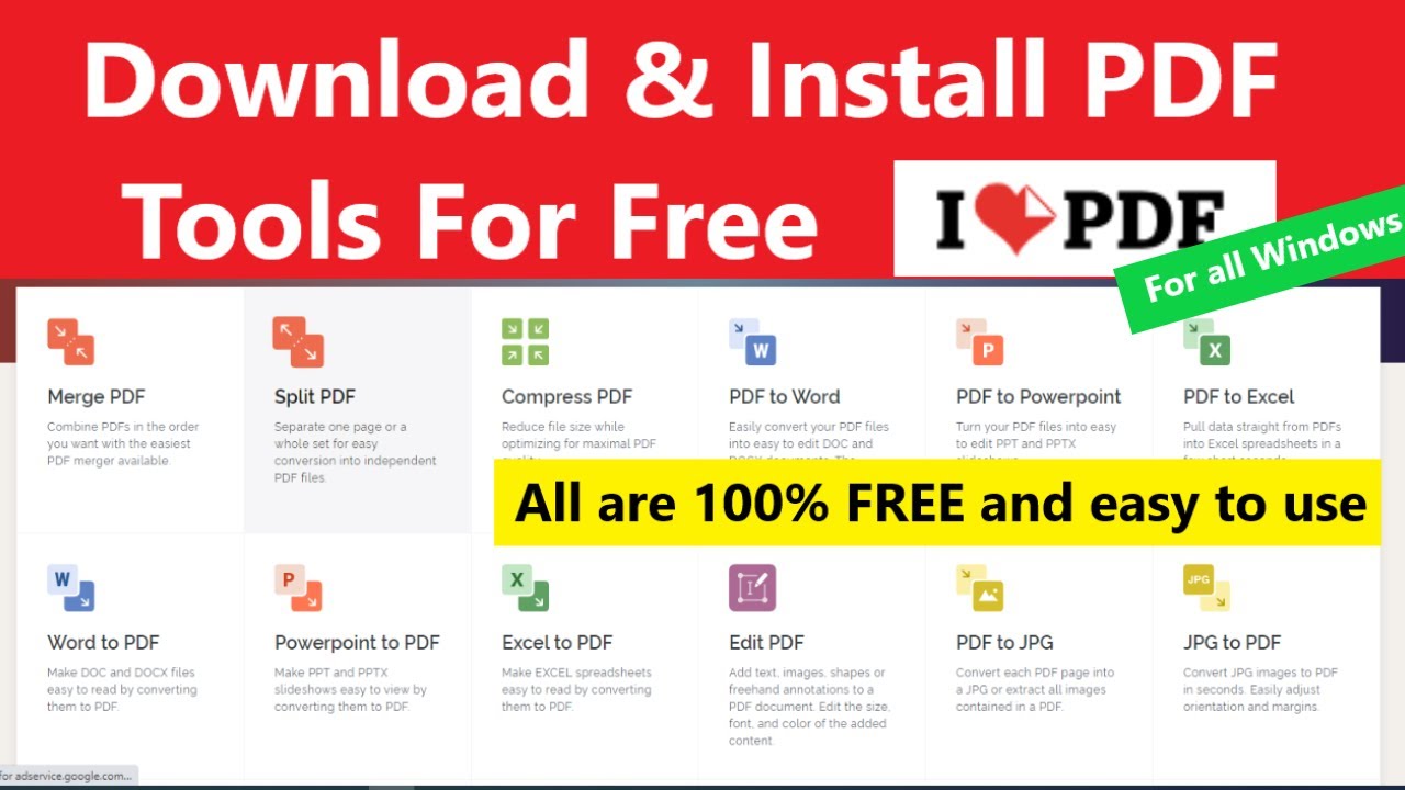 ILovepdf Desktop App for PC | install i love pdf tools on pc | Download ILovePDF #ilovepdf