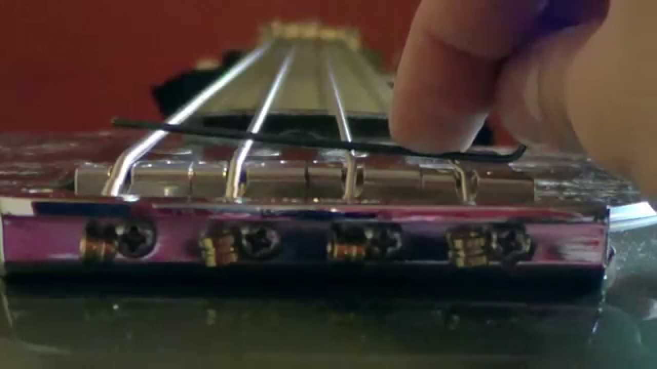 Cómo calibrar un bajo (3 de 5) - Altura de las cuerdas
