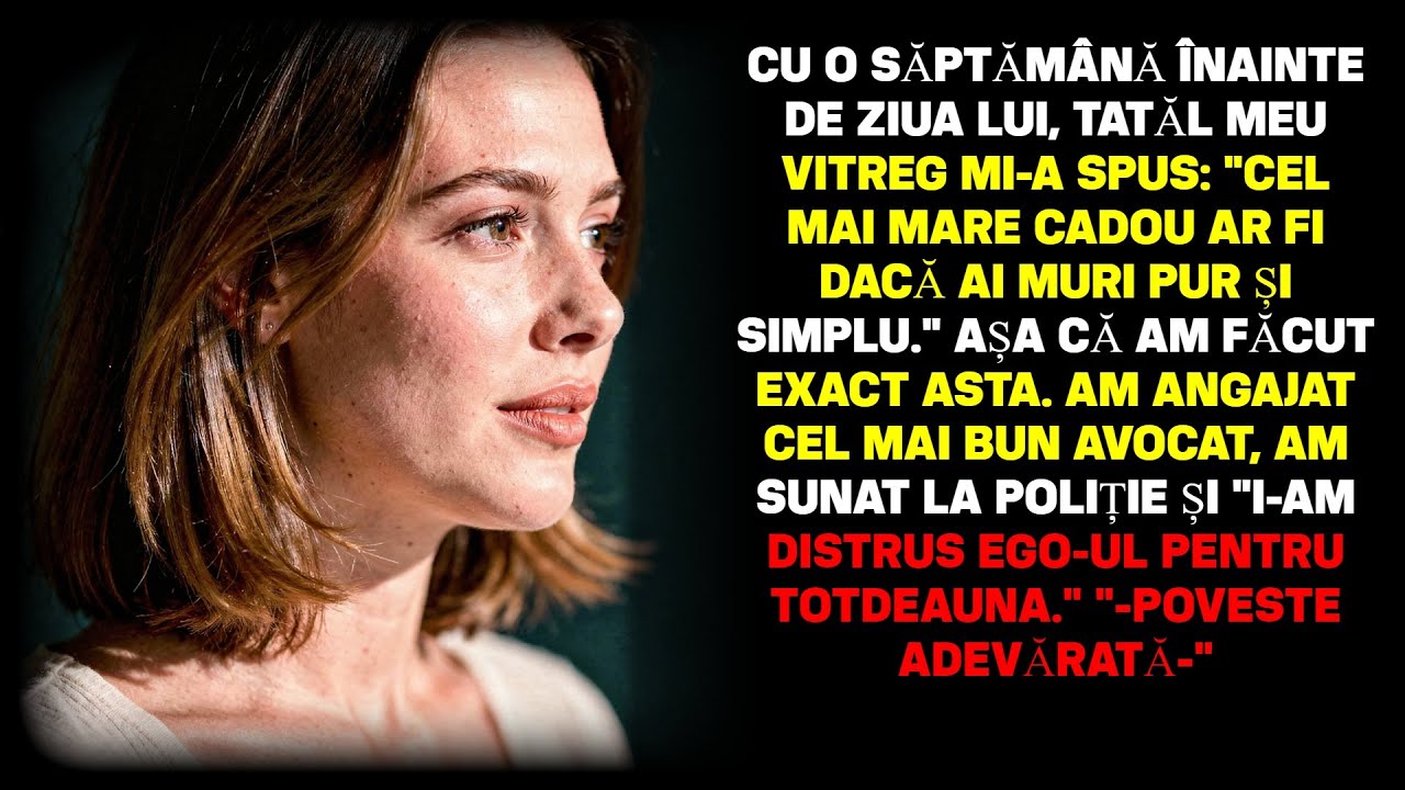 Tatăl vitreg a urlat: „Cel mai bun cadou ar fi să mori tu!” —Așa că am angajat cel mai bun avocat și
