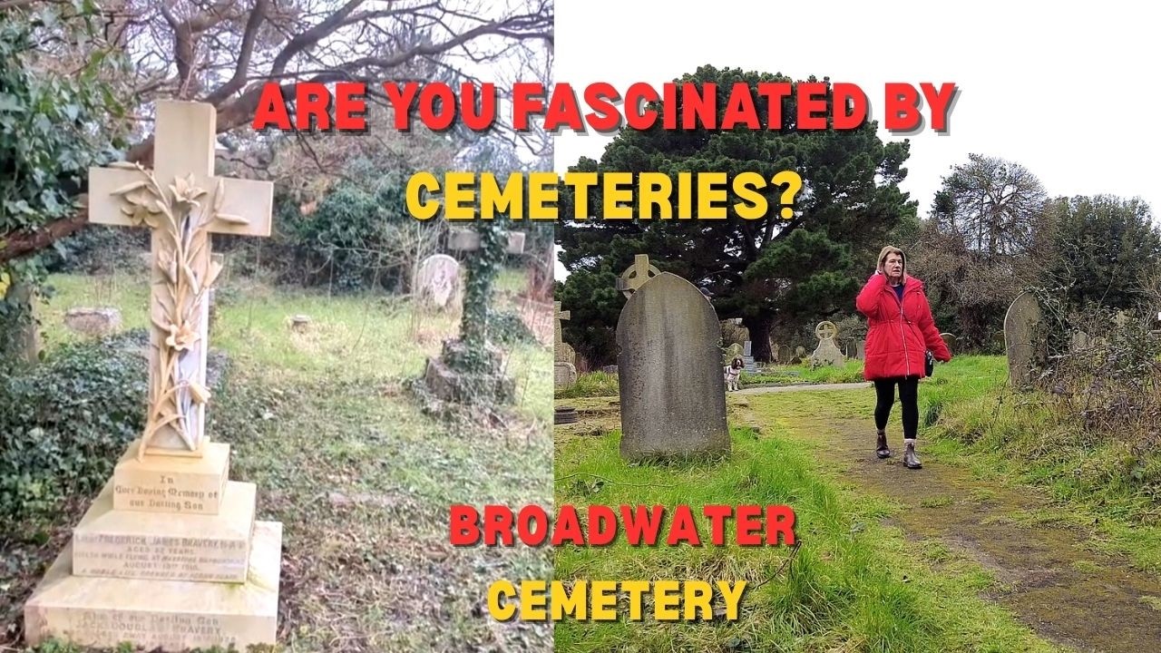 Inside the mystical CEMETERY at BROADWATER #cemetery #headstones