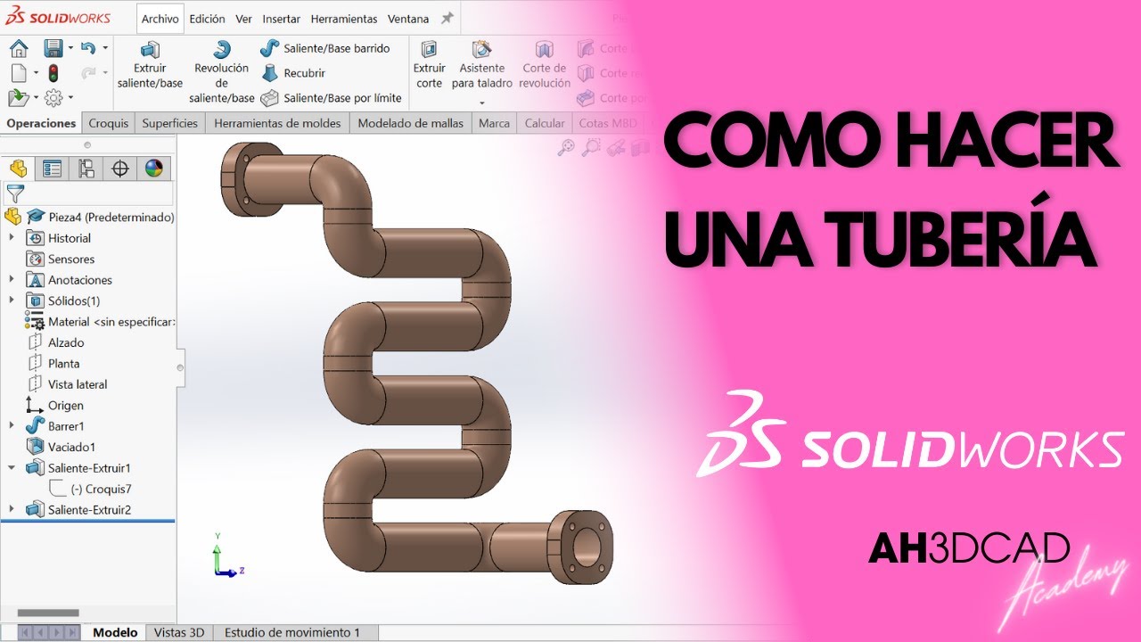 SolidWorks Tutorial: Aprende a Crear Tuberías como un Experto