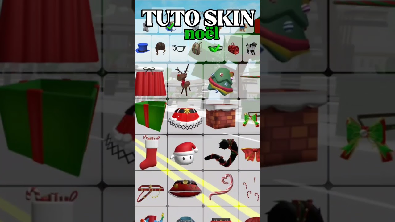 TUTO SKIN NO&Euml;L 💚❤ //KamikoPlays// #roblox