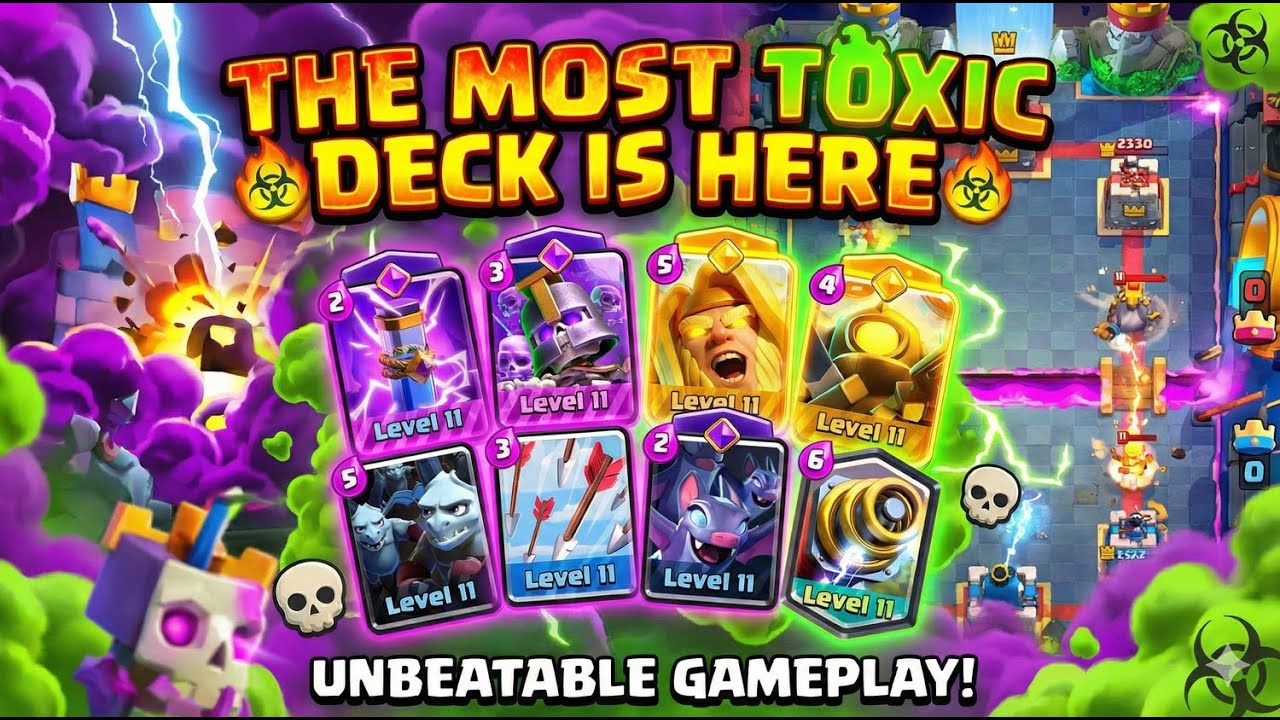 THE MOST TOXIC DECK IN CLASH ROYALE! ☢️ (They Rage Quit!)