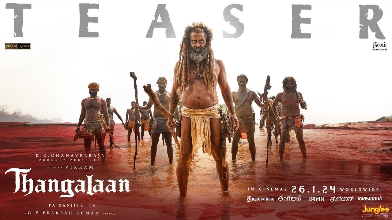 Thangalaan (Hindi) - Teaser (HDR) | Chiyaan Vikram |K E Gnanavelraja |Pa Ranjith | G&nbsp;V&nbsp;Prakash&nbsp;Kumar