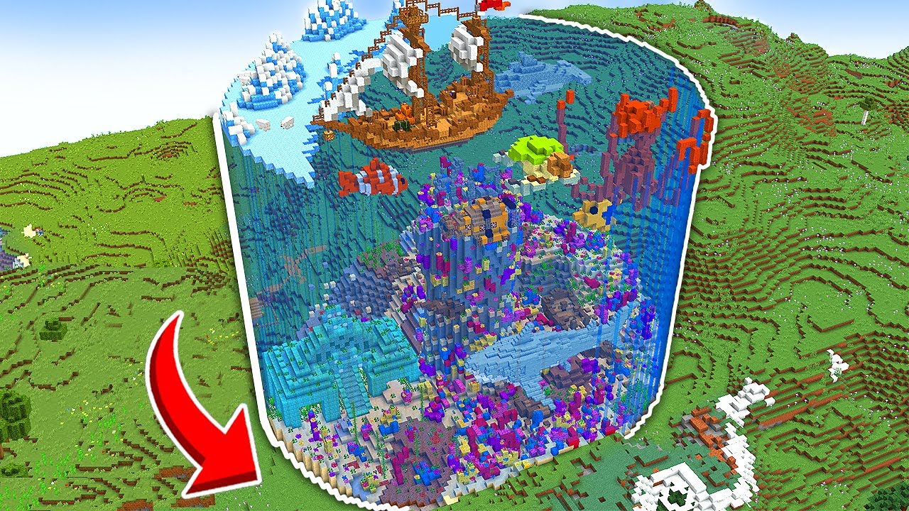 I Transformed the OVERWORLD into an OCEAN in Minecraft Hardcore!